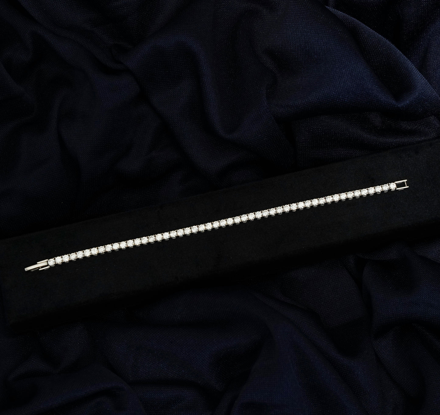 Radiant Halo Tennis Bracelet