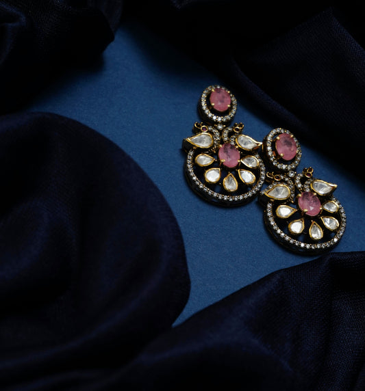 Rajkumari Pink Studs