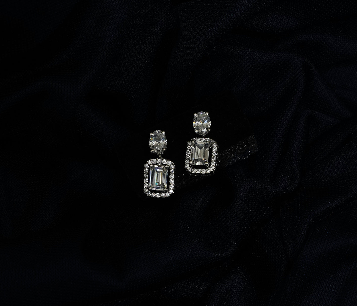 Silver Imperial Glow Earrings