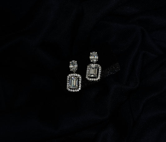 Silver Imperial Glow Earrings