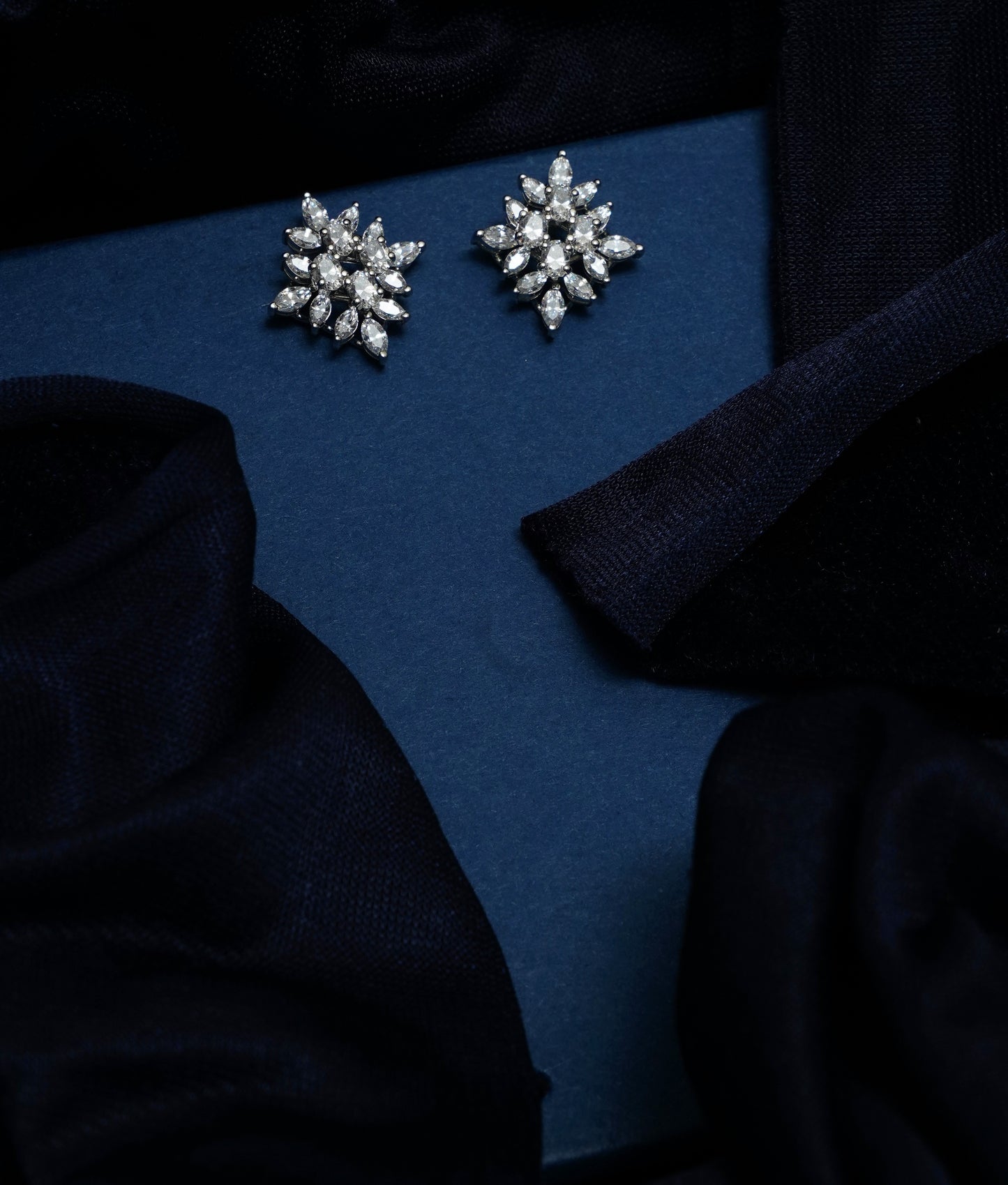 Silver Snowburst Studs
