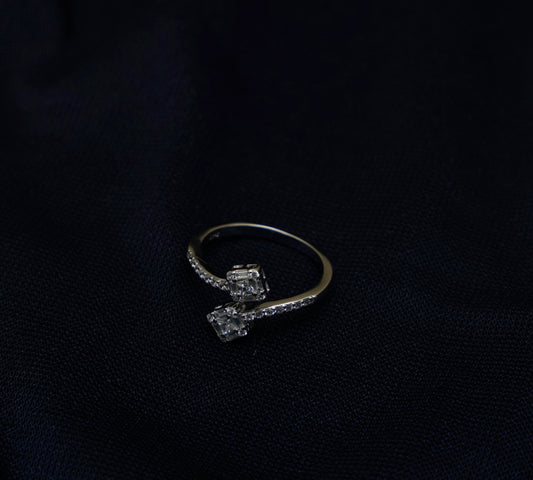 Twin Gleam Harmony Ring
