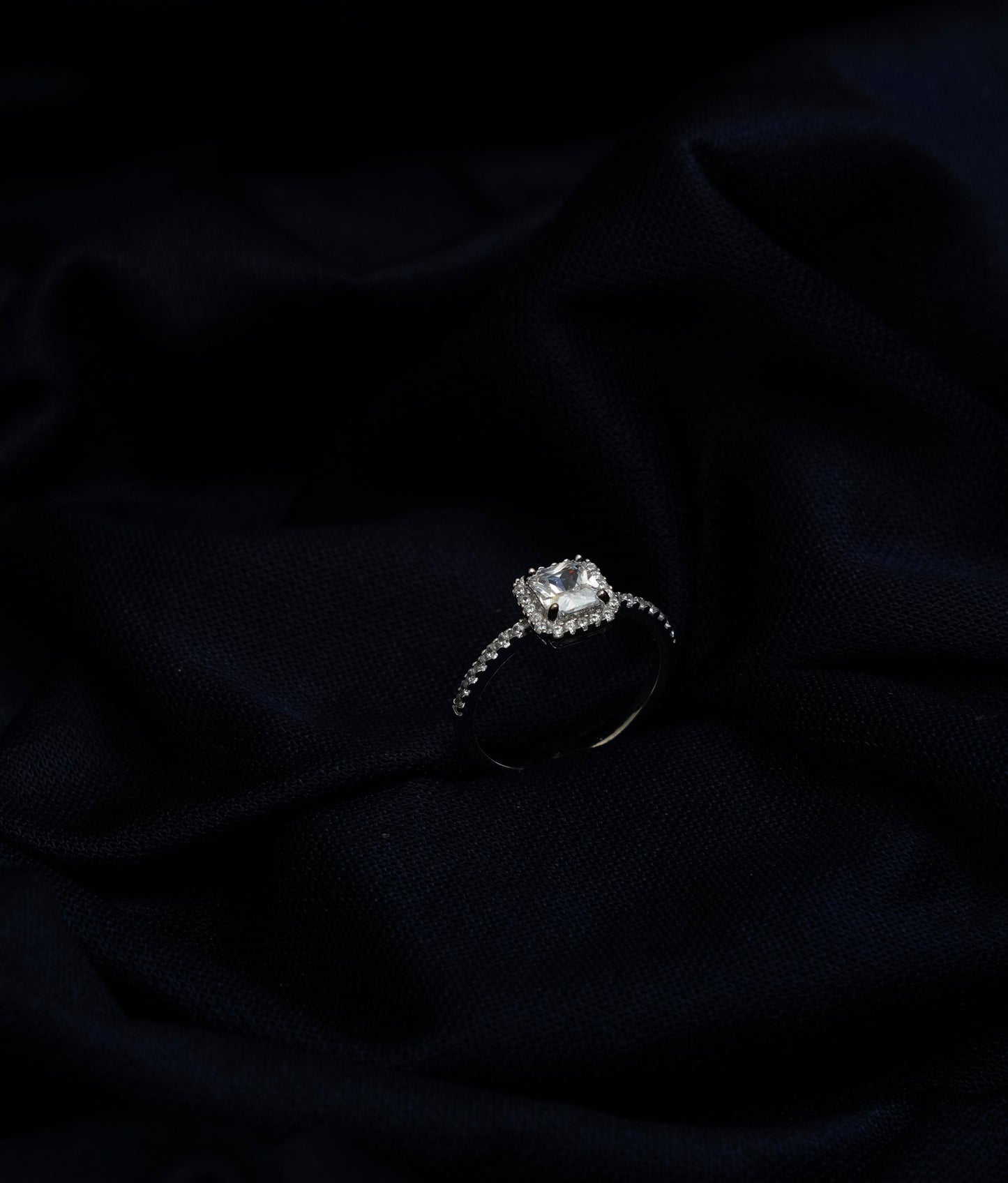 Radiant Crown Stone Whisper Ring