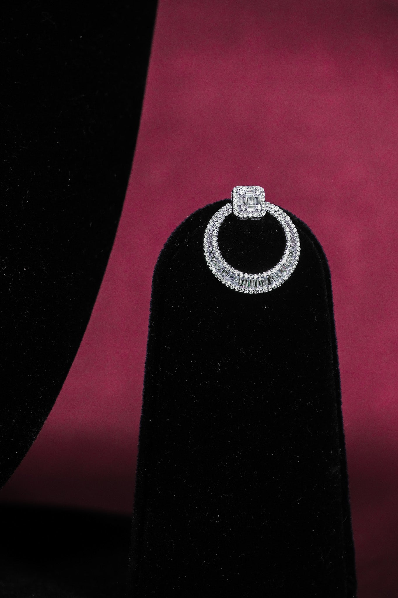 Aarza Silver Shimmer Studs