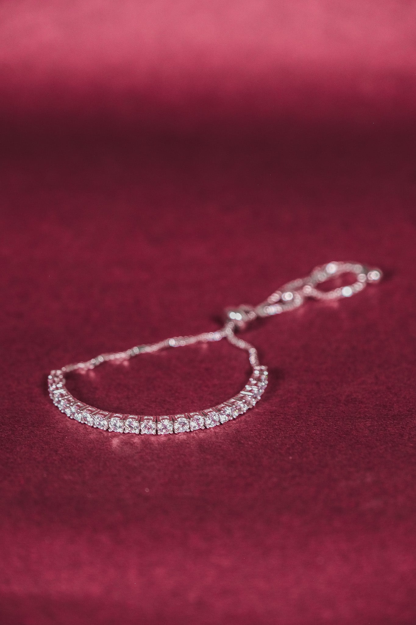 Crystal Curve Adjustable Bracelet