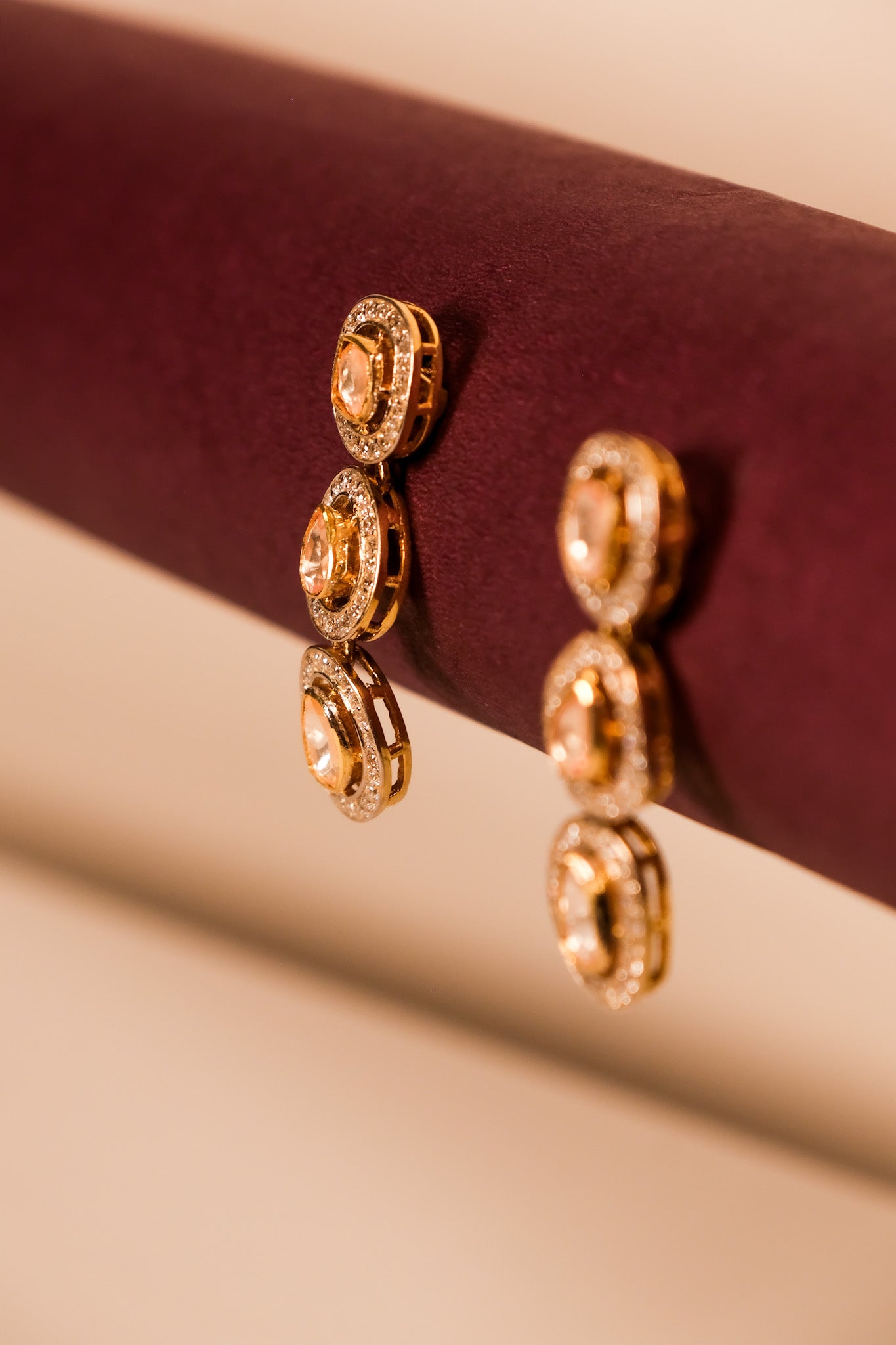 Aarvi Triple Glow Earrings