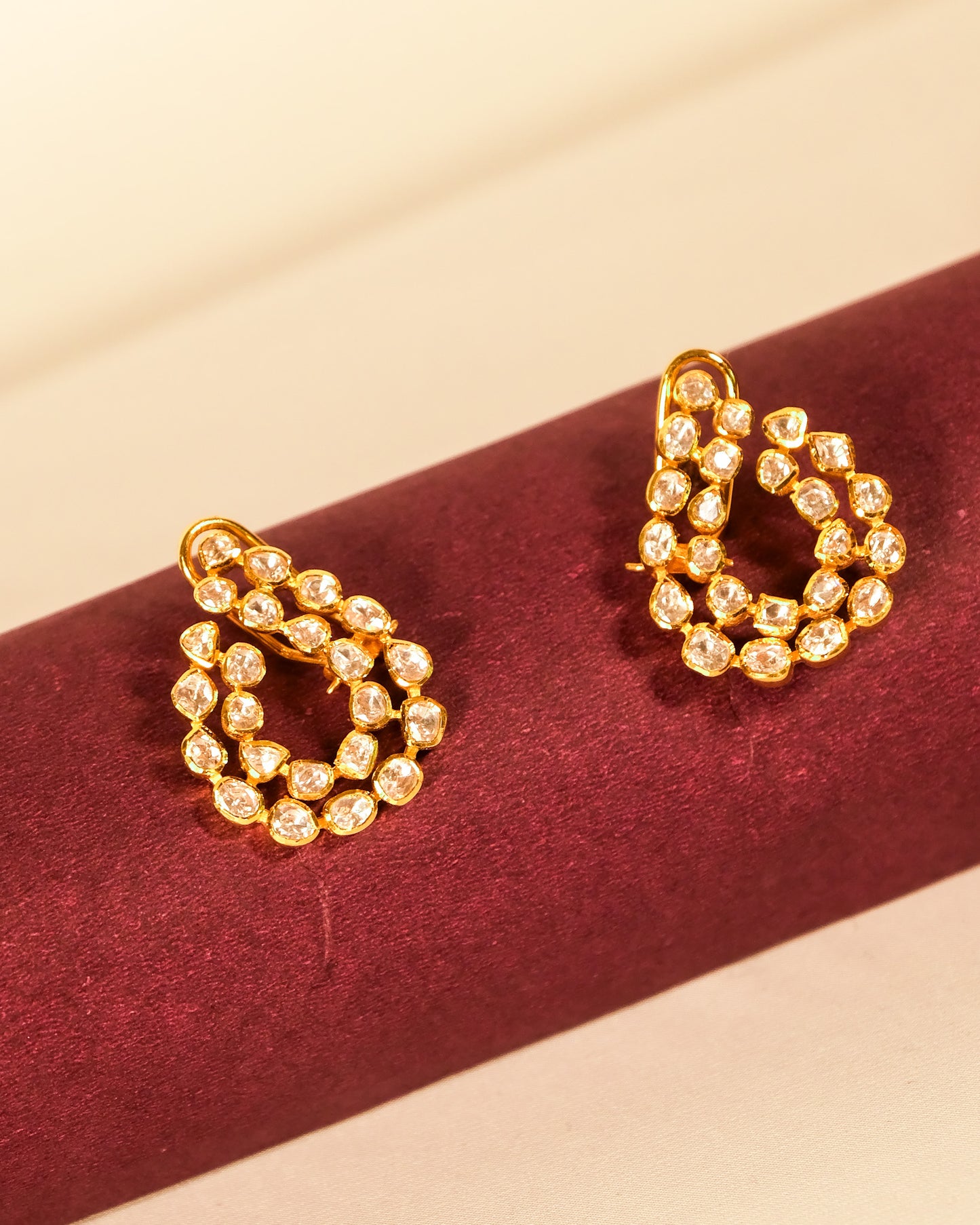 Pramila Curved Loop Earrings