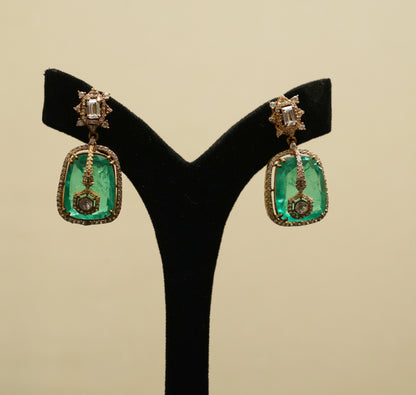 Emerald Royale Polished Necklace & Earring Set