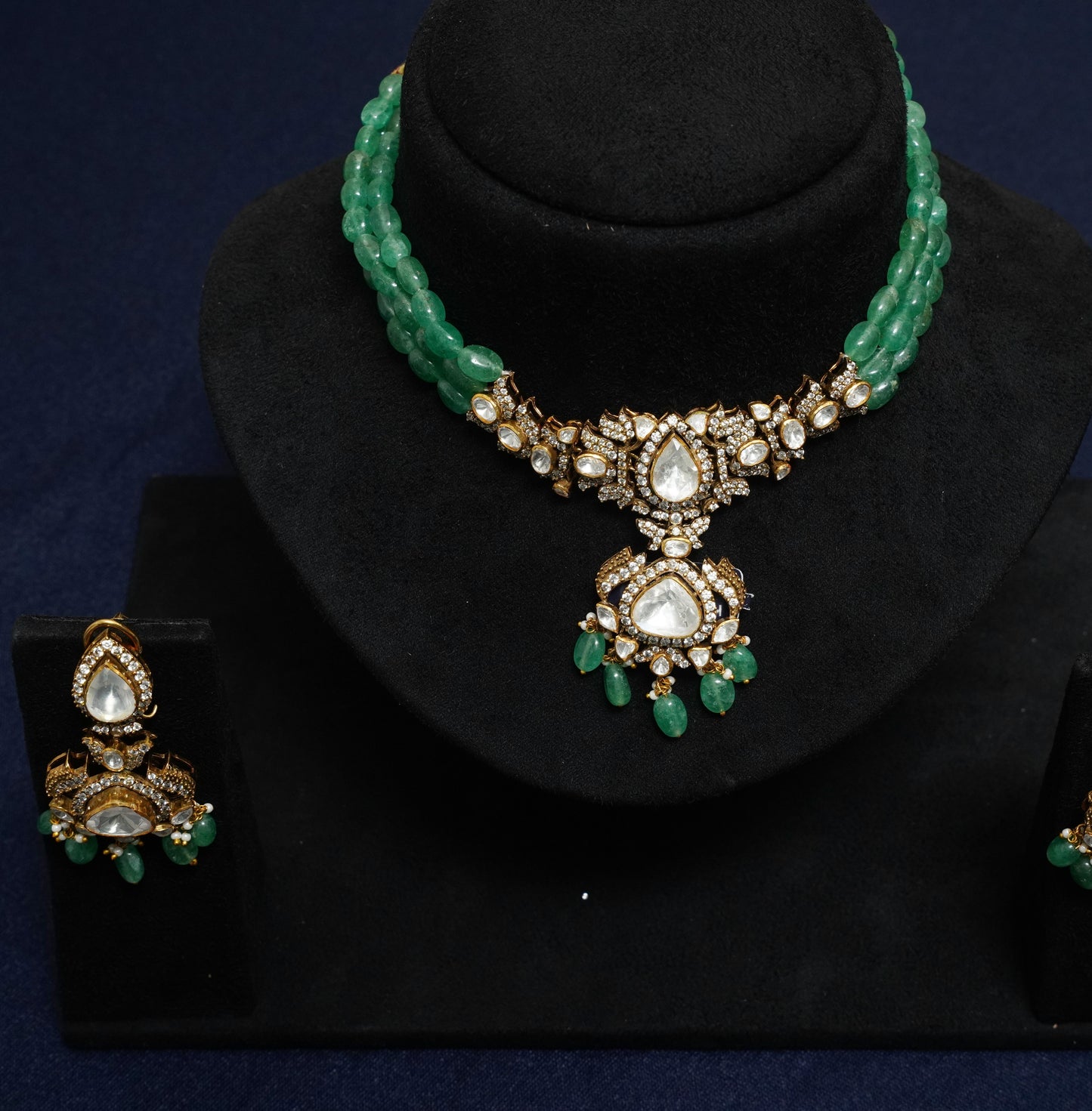 Regal Glow Kundan & Bead Necklace Set