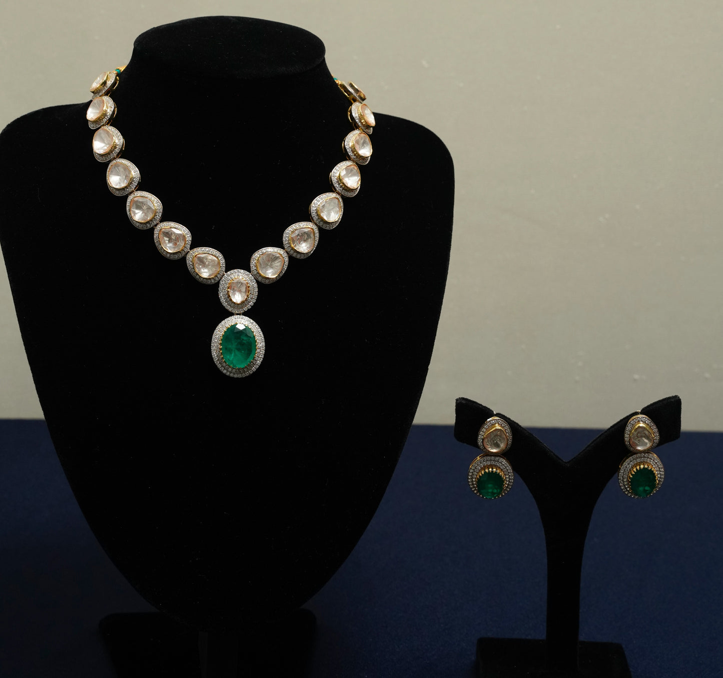 Emerald Radiance Polki Set