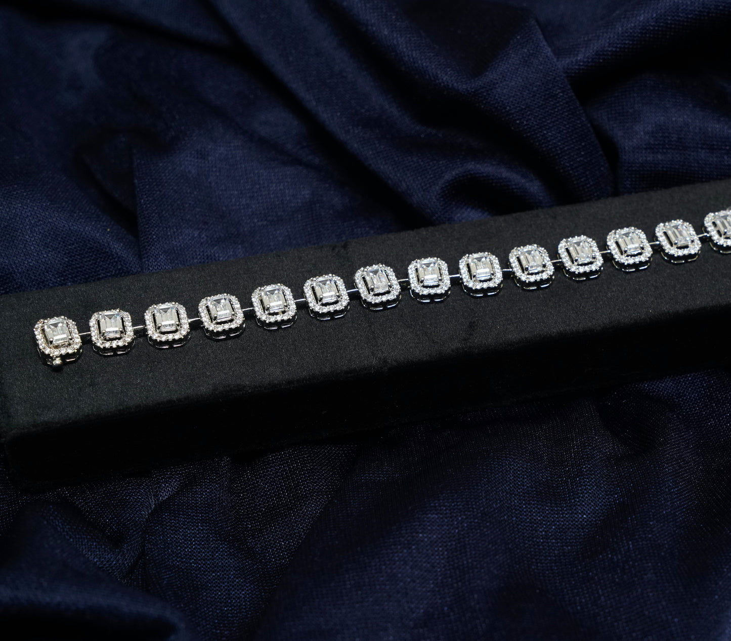 Lustre Frame Tennis Bracelet