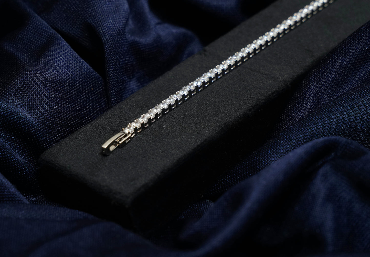 Radiant Halo Tennis Bracelet