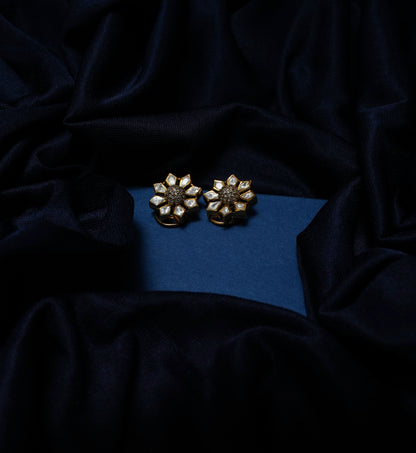 Saanvi Floral Glow Studs