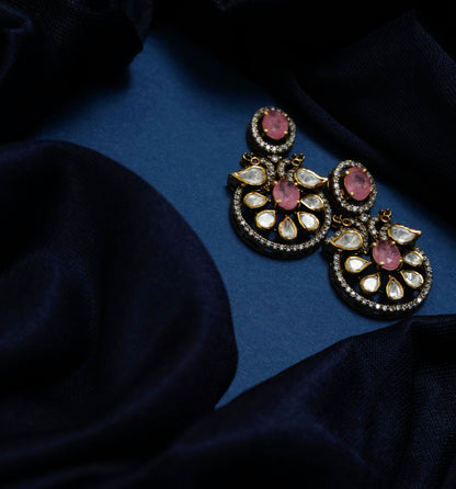 Rajkumari Pink Studs
