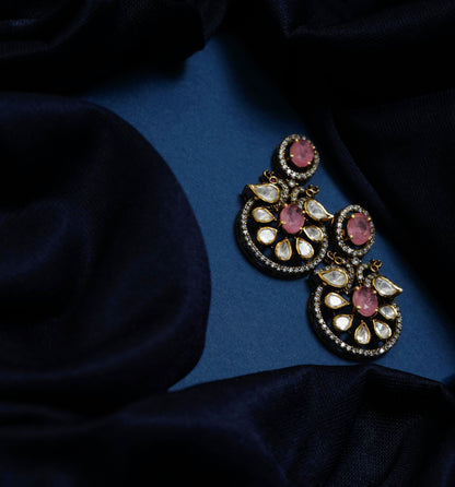 Rajkumari Pink Studs