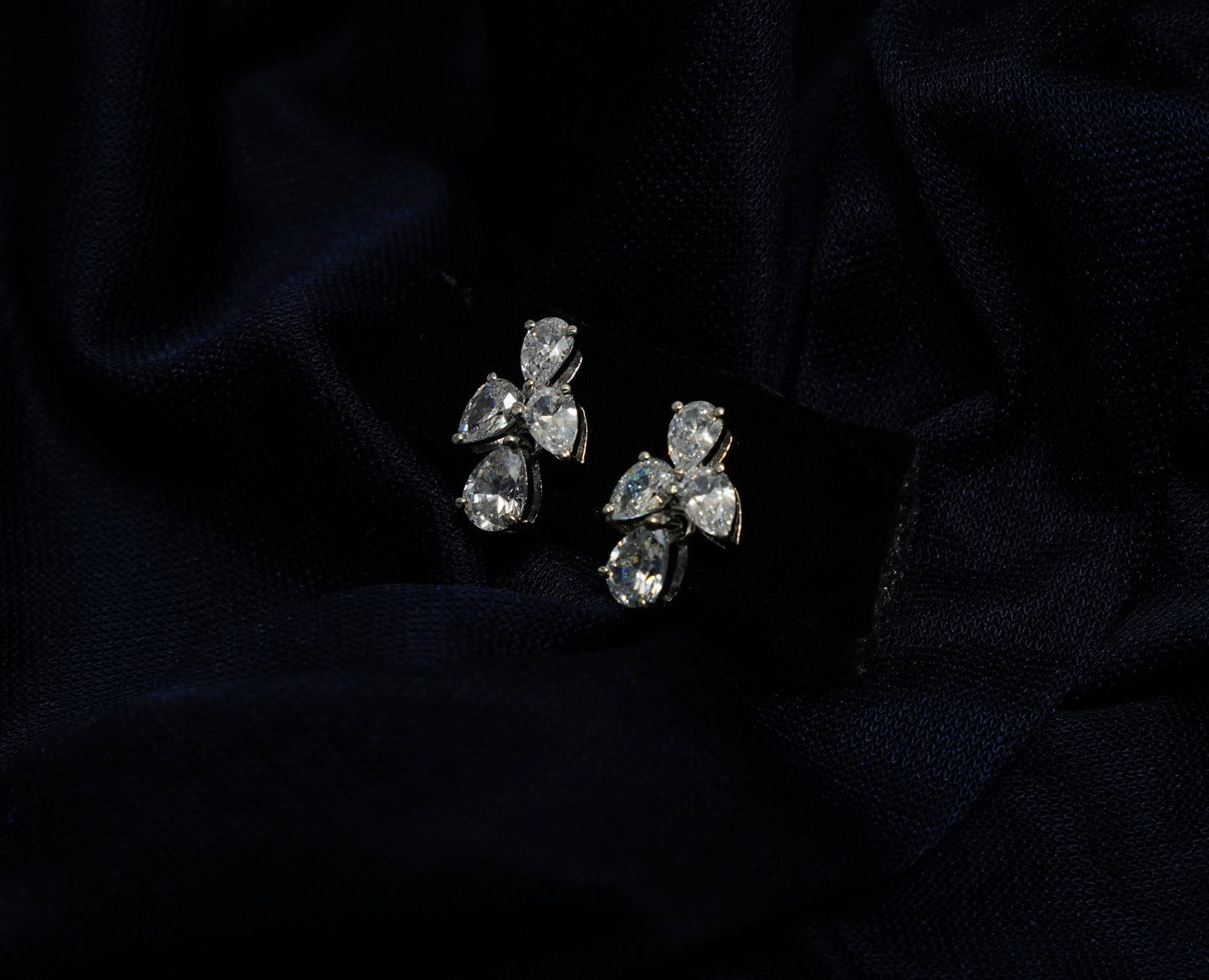 Zyra Crystal Petal Studs