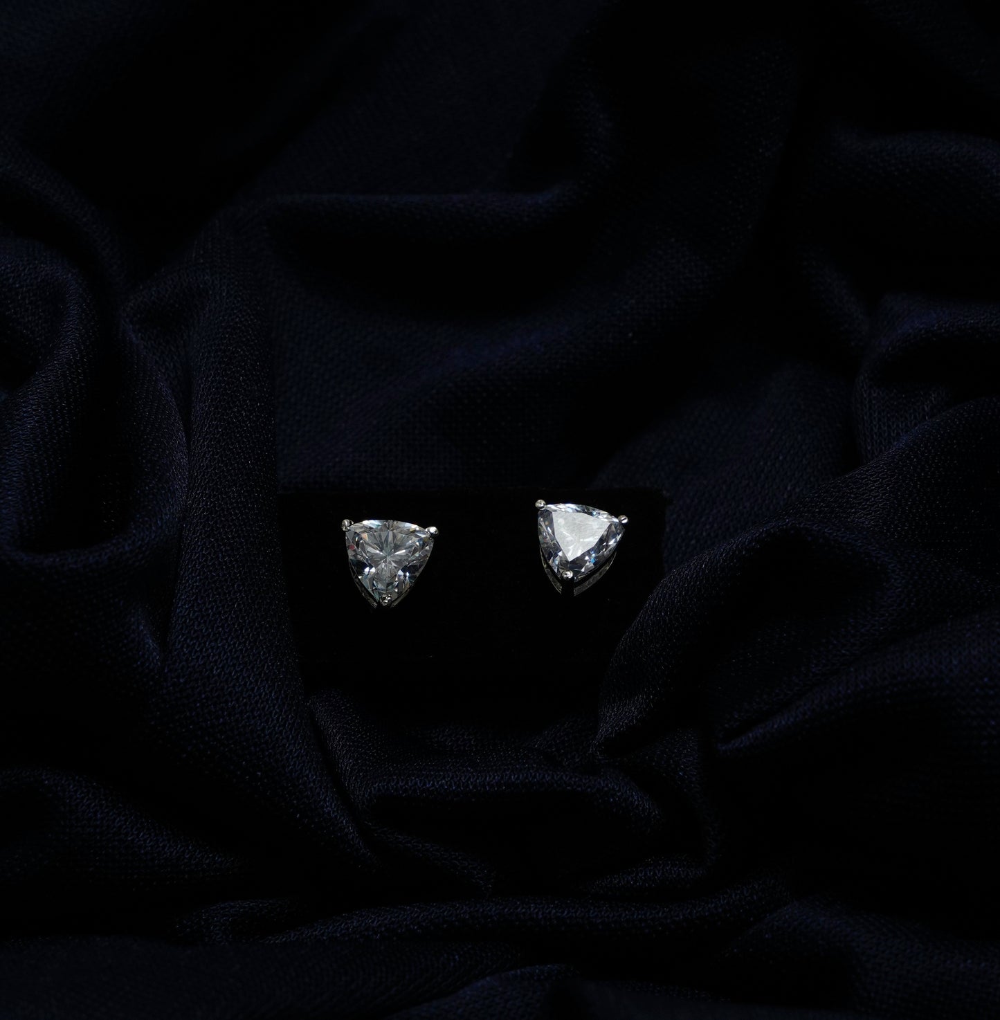 Silver Prism Glow Studs