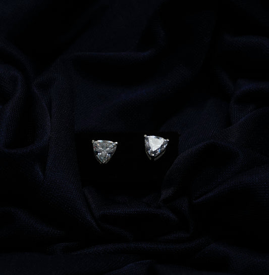 Silver Prism Glow Studs