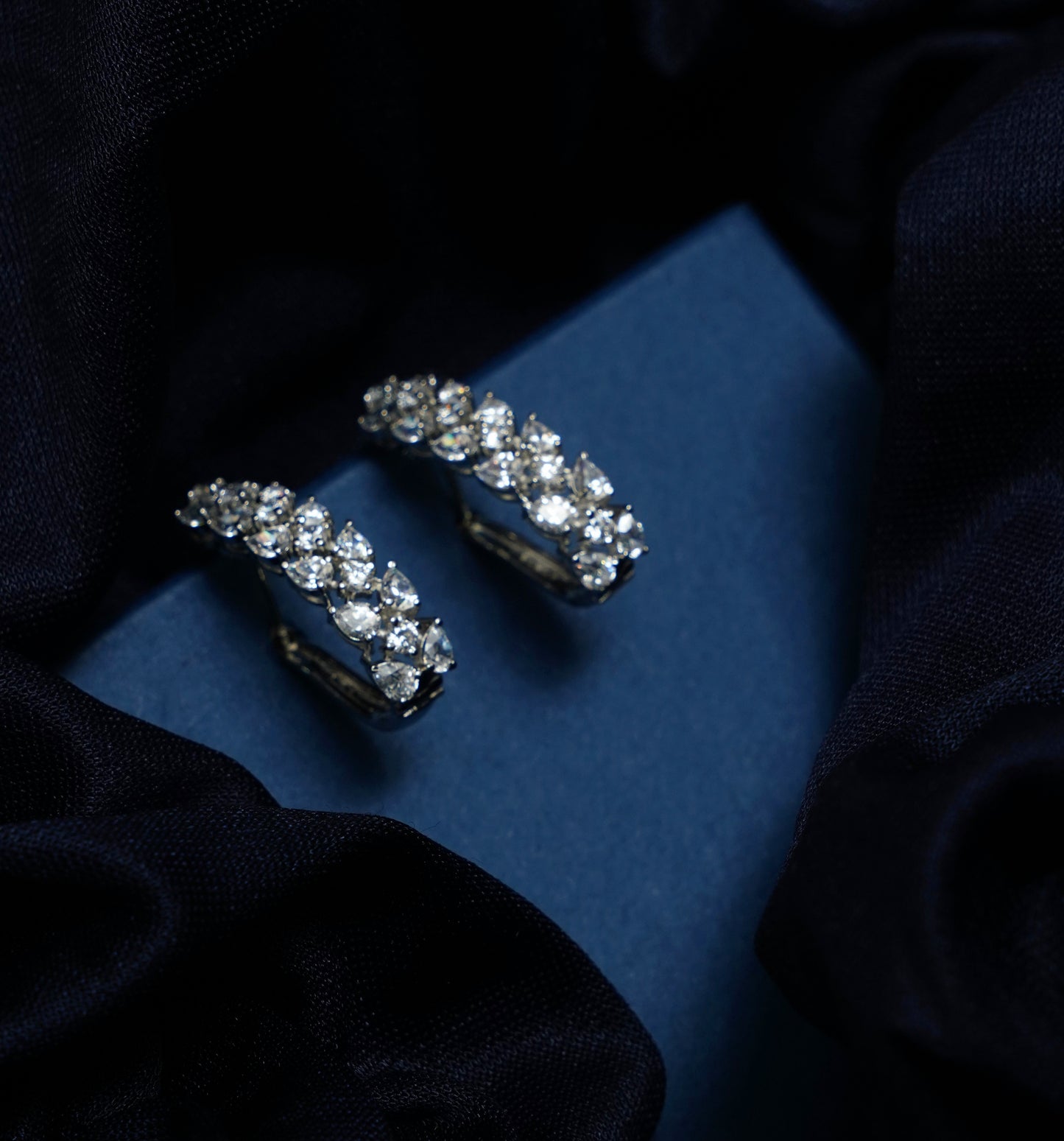 Silver Eternia Hoop Earrings