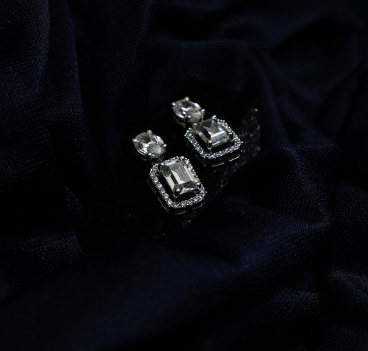 Silver Imperial Glow Earrings