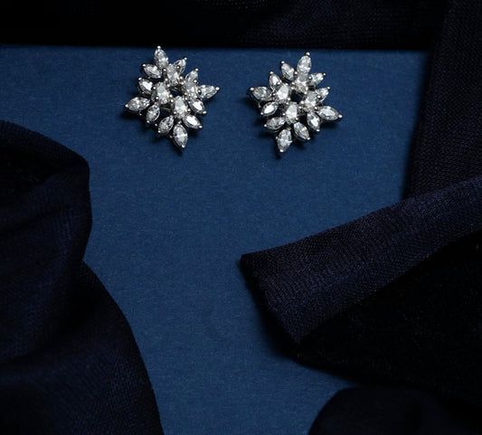 Silver Snowburst Studs