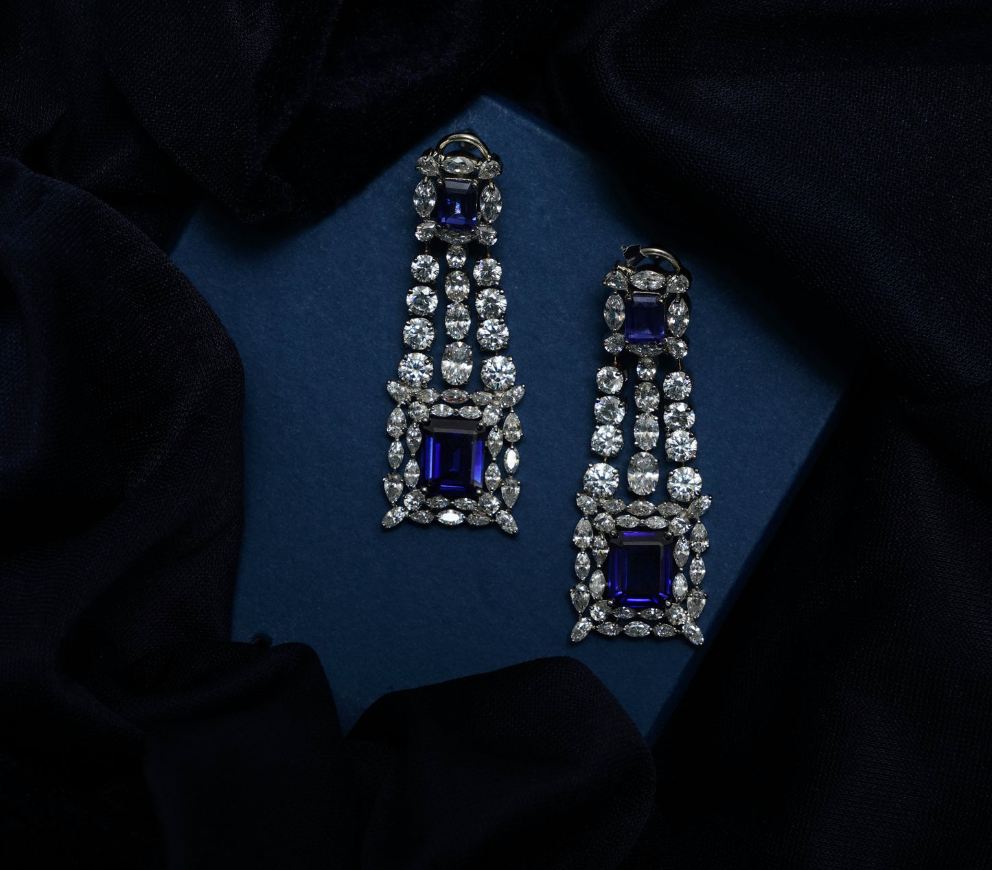 Sapphire Cascade Drops