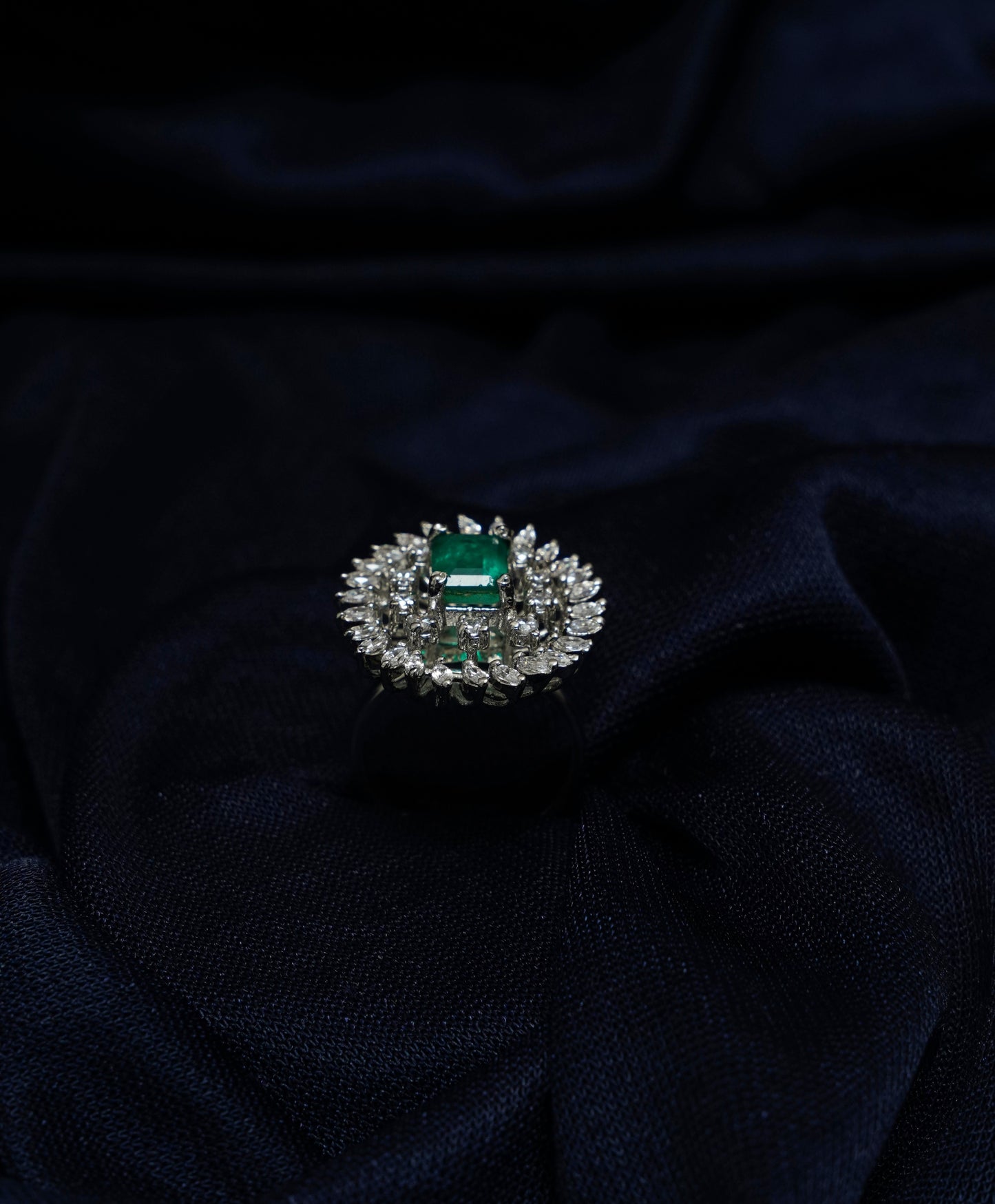 Verdant Majesty Emerald Ring