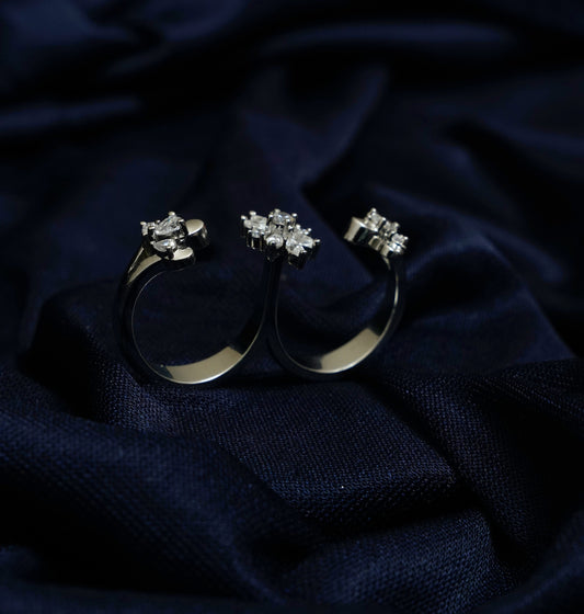 Twin Aura Celeste Ring