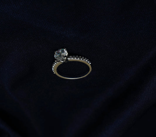 Luminous Halo Charm Stone Ring