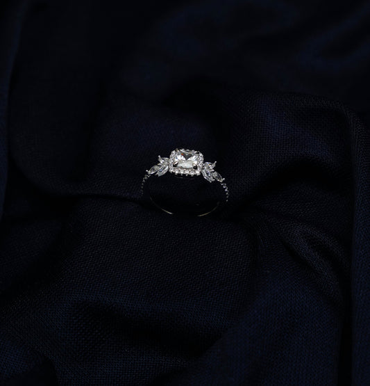 Crystal Serenade Quad Stone Ring