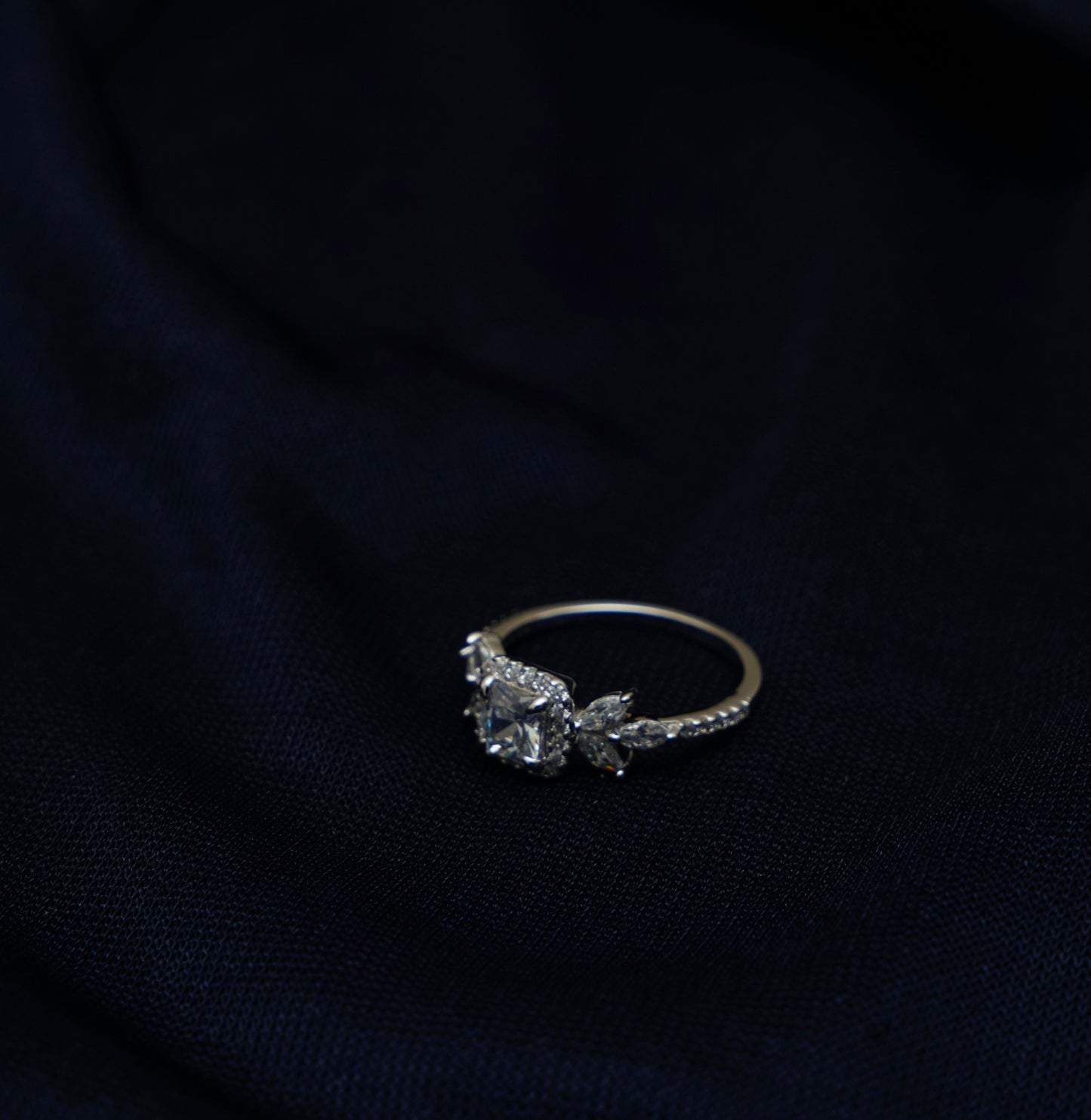 Crystal Serenade Quad Stone Ring