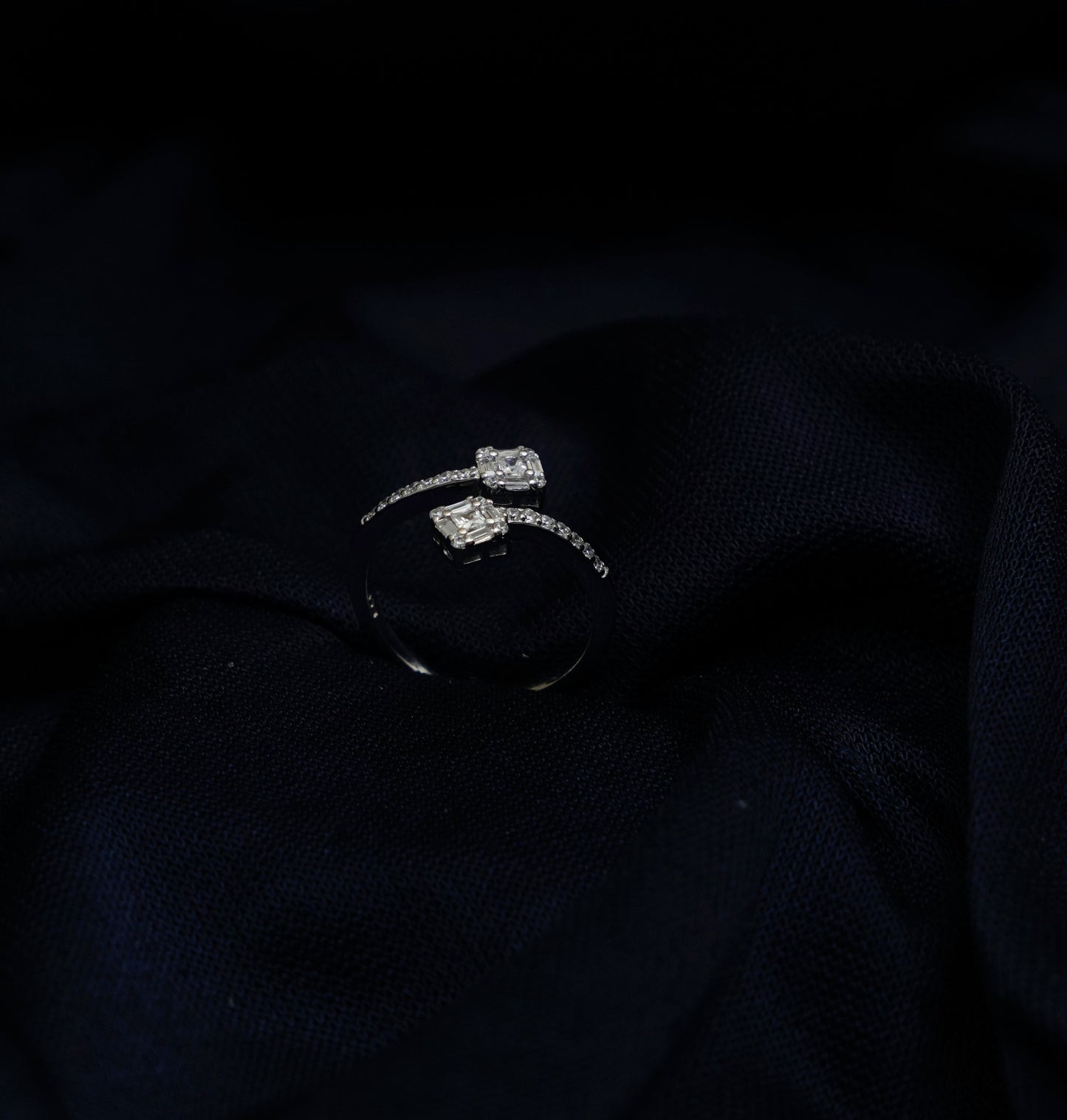 Twin Gleam Harmony Ring