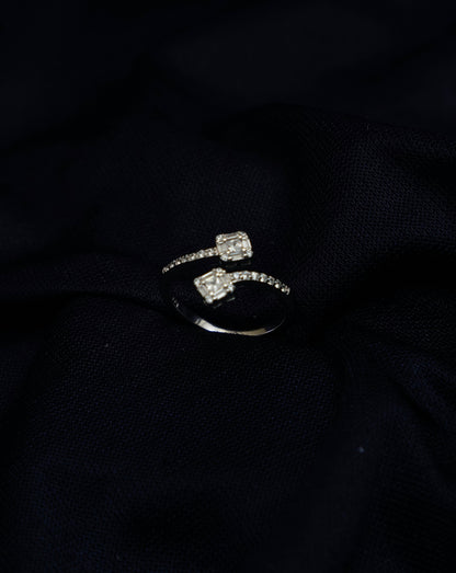 Twin Gleam Harmony Ring