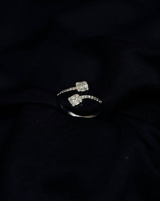 Twin Gleam Harmony Ring