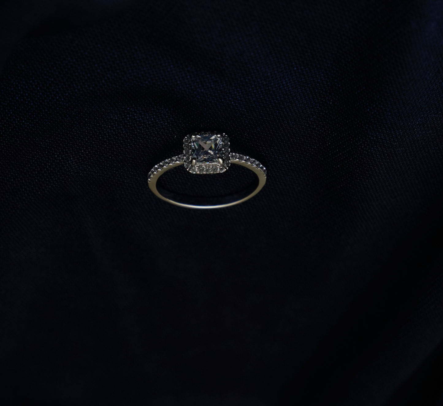 Radiant Crown Stone Whisper Ring