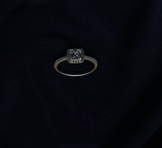 Radiant Crown Stone Whisper Ring