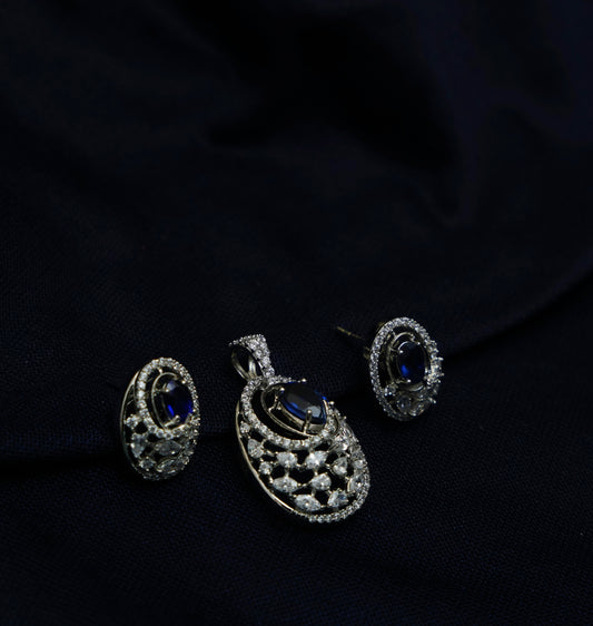 Tarangini Neel Oval Set