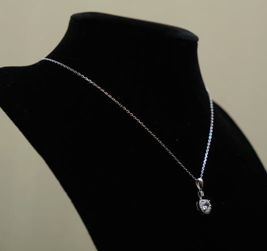 Lunaria Solitaire Pendant