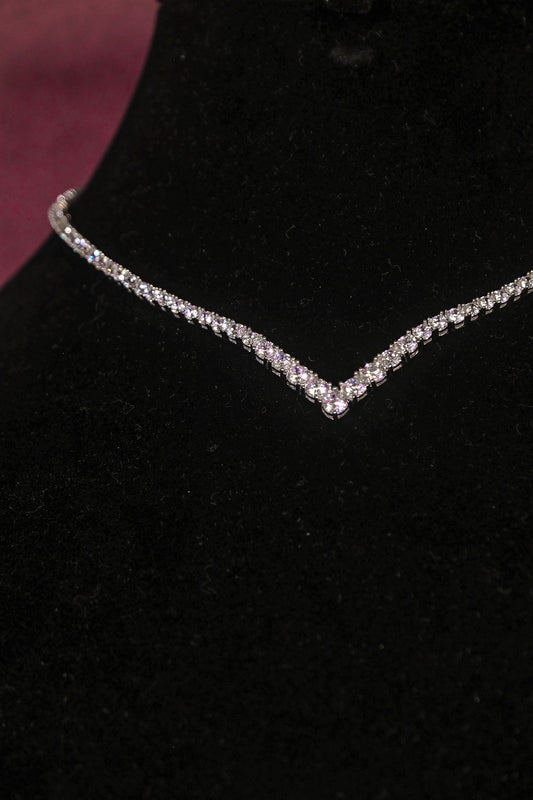 Celeste Drape CZ Necklace & Earring Set