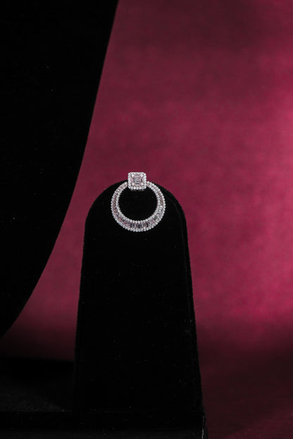 Aarza Silver Shimmer Studs