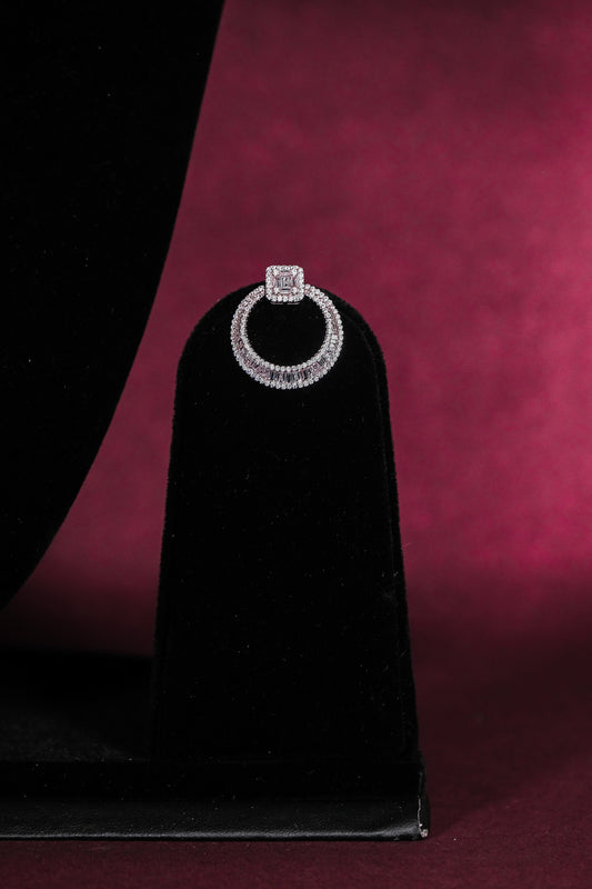 Aarza Silver Shimmer Studs