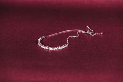 Crystal Curve Adjustable Bracelet