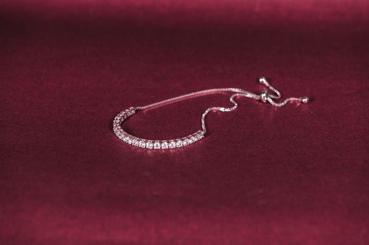 Crystal Curve Adjustable Bracelet