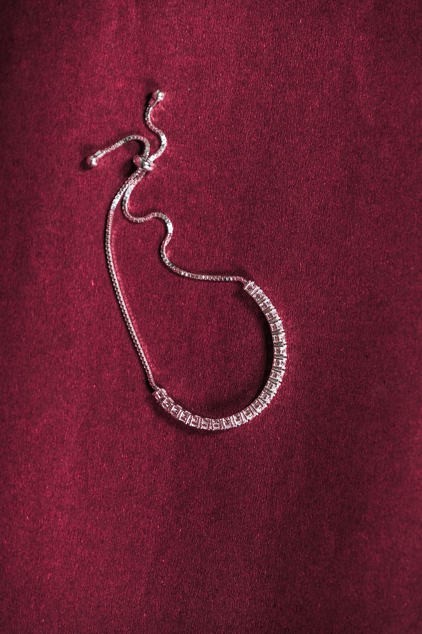 Crystal Curve Adjustable Bracelet