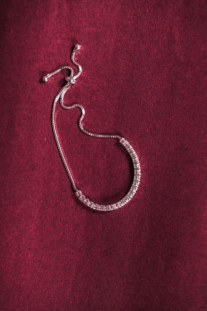 Crystal Curve Adjustable Bracelet