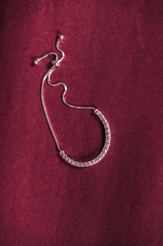 Crystal Curve Adjustable Bracelet