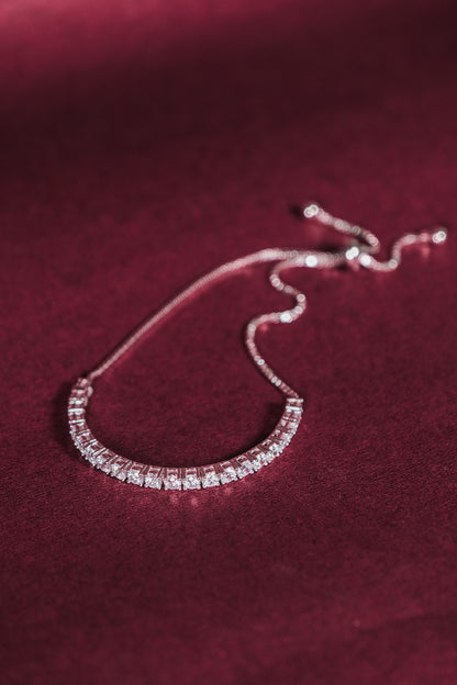 Crystal Curve Adjustable Bracelet