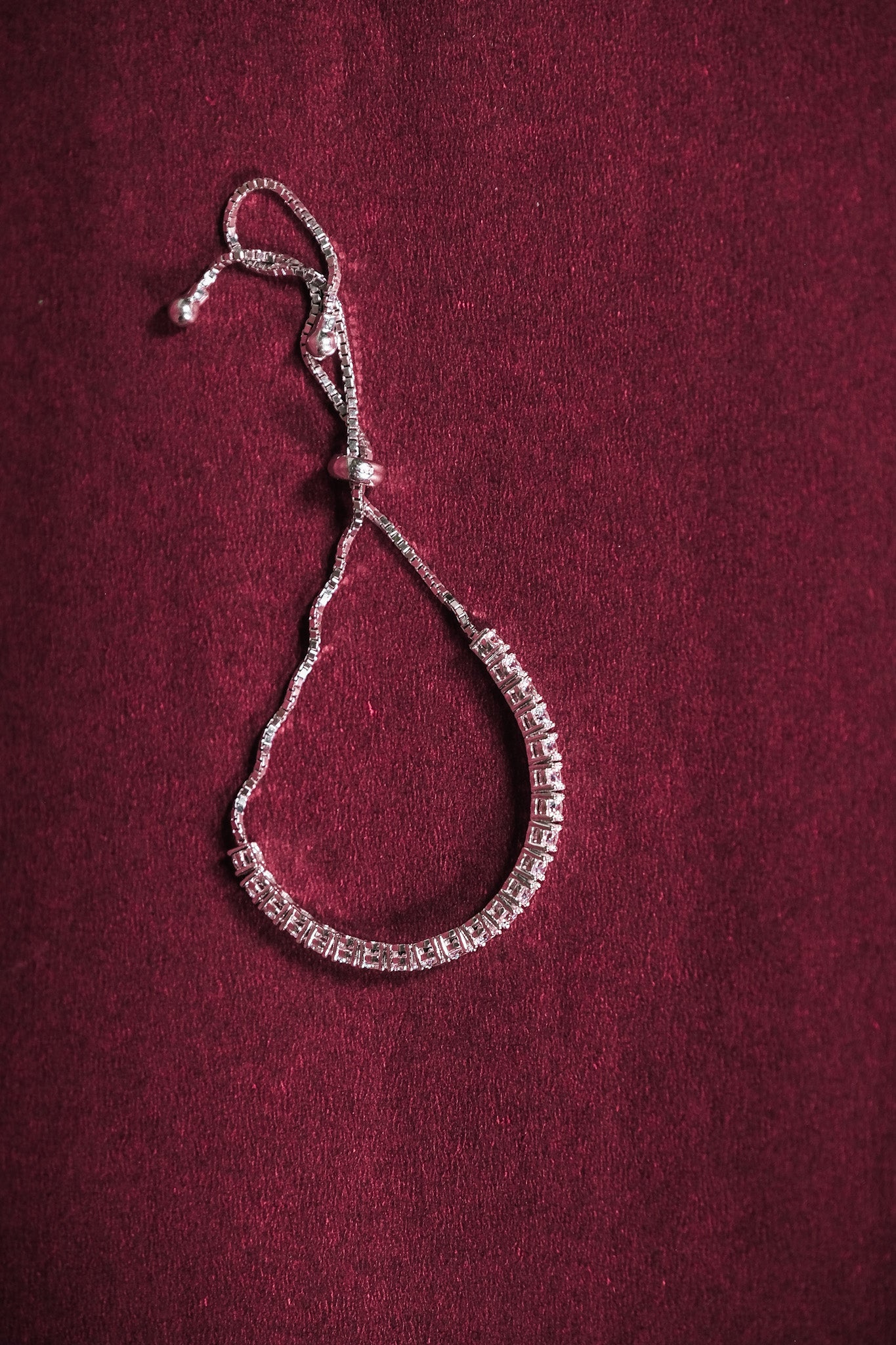 Crystal Curve Adjustable Bracelet