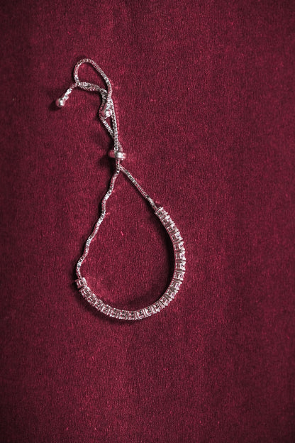 Crystal Curve Adjustable Bracelet