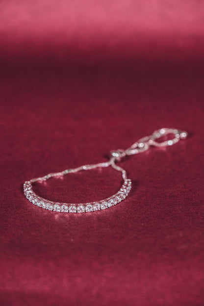 Crystal Curve Adjustable Bracelet